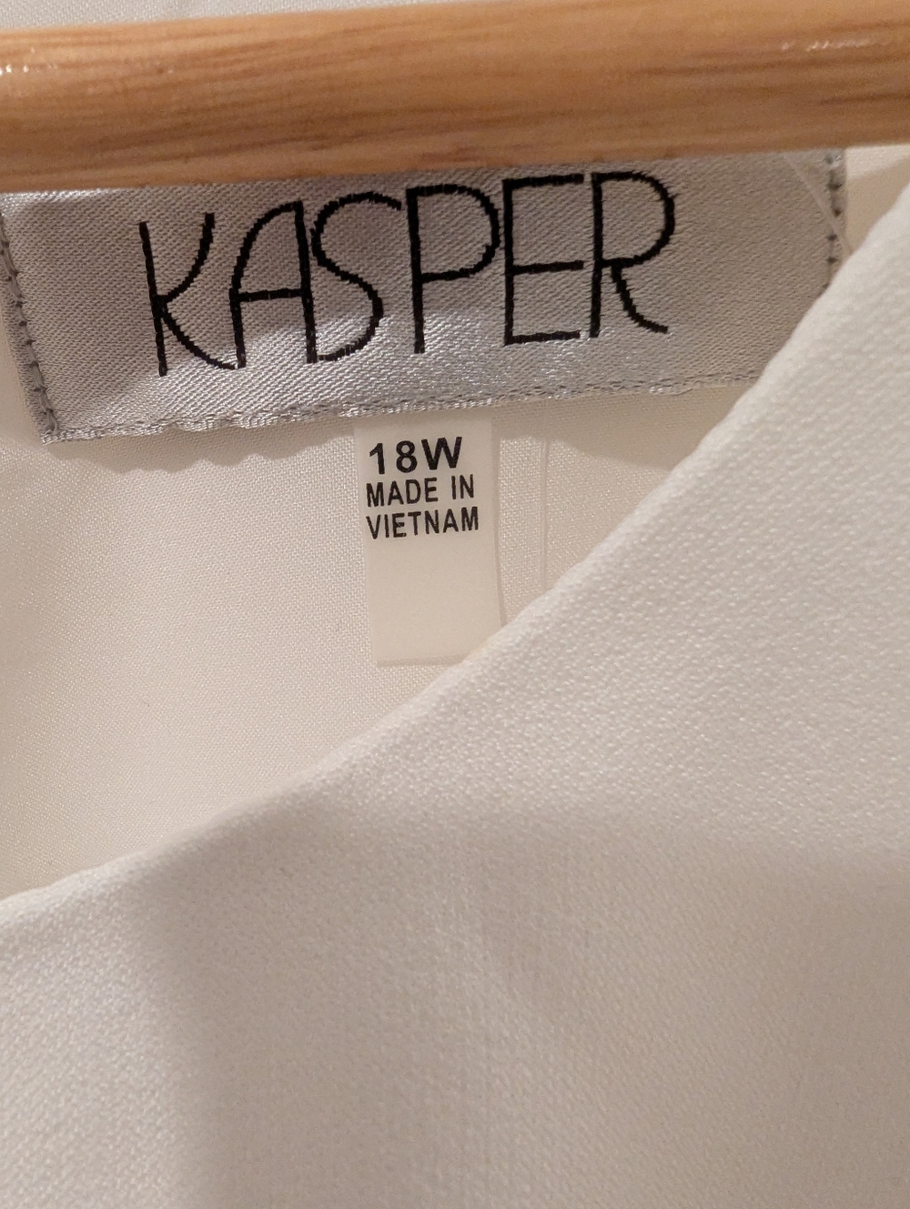 NWT Kasper Women's Cream Scallop-Edge Blazer & Sheath Dress Suit Size 18W - Picture 12 of 13